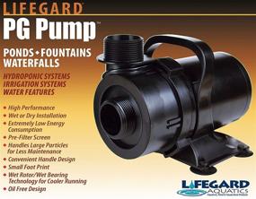 img 3 attached to 🌊 Lifegard Aquatics Pond and Fountain Submersible Pump – UL Listed, 115-Volt, 60Hz – Freshwater Safe, Oil-Free Design – Low Energy Consumption Pumps – 6600 GPH, Black, R800004