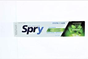 img 4 attached to 🦷 Spry Xylitol Toothpaste with Fluoride: Natural Spearmint Flavor, 5 oz (3 Pack) - Anti-Cavity Protection