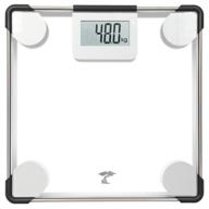 🚽 accurate and stylish: toilettree products digital clear glass bathroom scale, 400 lbs capacity logo