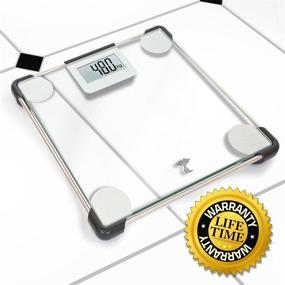 img 2 attached to 🚽 Accurate and Stylish: ToiletTree Products Digital Clear Glass Bathroom Scale, 400 Lbs Capacity