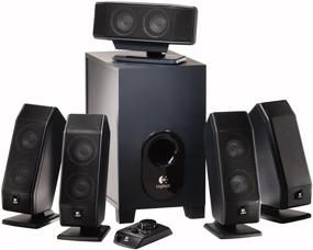 img 4 attached to Улучшенная акустическая система Logitech X-540 5.1 Surround Sound с сабвуфером - Максимальное звуковое впечатление