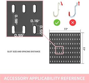 img 1 attached to JoyBHole Pegboard Combination Punching Organizer