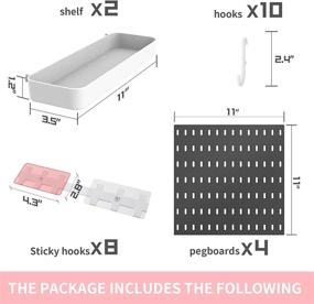 img 2 attached to JoyBHole Pegboard Combination Punching Organizer