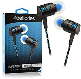 img 2 attached to Blue Acellories Premium Metal High Performance Earbuds Headphones - Superior Quality