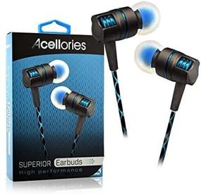 img 3 attached to Blue Acellories Premium Metal High Performance Earbuds Headphones - Superior Quality