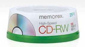 img 1 attached to Memorex 80-Minute CD-RW 4x-12x Speed - High Speed 25-Pack Spindle