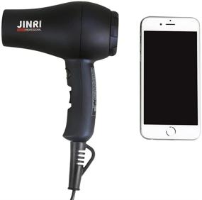 img 4 attached to Compact and Powerful: Mini Travel Hair Dryer 1000 Watts for RV & Pouring Art - Lightweight Ceramic Ionic Blow Dryer with Concentrator and Mini Diffuser in Sleek Black