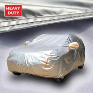 🚗 tecoom super heavy duty multi-layer suv car cover | all-weather & waterproof | windproof & reflective | snow, sun, rain & uv protected | outdoor | buckles, belt | fits suv sizes of 180-195 inches logo