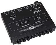 🎛️ black autotek 7007 multiple source signal processor: .5 inch din, 2-way, 4-band eq, 9 volt line-driver, 2 inputs, 3 outputs, master volume control, subwoofer control, includes bass remote logo