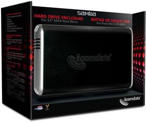 img 2 attached to 📁 Acomdata Samba USB 2.0/Firewire 400 3.5-Inch SATA HDD Enclosure SMBXXXU2FE-BLK (Black)