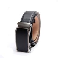 👔 men's uniform accessories: leather belt with ratchet automatic buckle logo