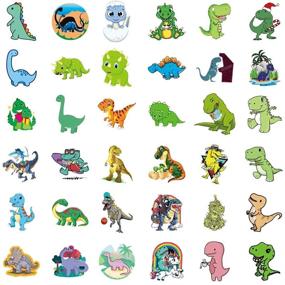 img 2 attached to 200PCS Animal Stickers for Water Bottles, Laptop, Skateboard & More - Frog, Sloth, Koala, Dinosaur Decals!