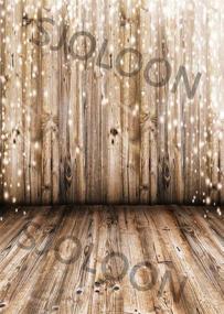img 2 attached to Улучшите фотографии с помощью виниловой фотозадников Rustic Wood размером 5x7 футов от SJOLOON - идеально подходит для ностальгических фотосессий младенцев и новорожденных (JLT10359)