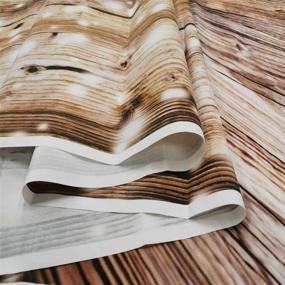 img 1 attached to Улучшите фотографии с помощью виниловой фотозадников Rustic Wood размером 5x7 футов от SJOLOON - идеально подходит для ностальгических фотосессий младенцев и новорожденных (JLT10359)