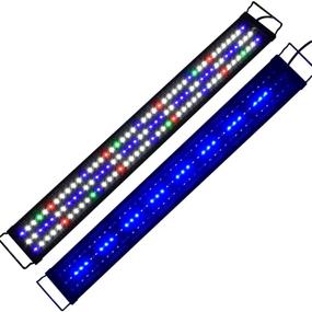 img 4 attached to 🐠 Enhance Your Aquarium with the KZKR Aquarium LED Fish Tank Light: Remote Control, Full Spectrum Blue and White Decorations Light for Freshwater Saltwater Marine Tanks (16-84 inch)
