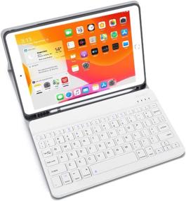 img 3 attached to XIWMIX Ultra-Slim Wireless Bluetooth Keyboard - Universal Rechargeable Bluetooth Keyboard Compatible With IPad Pro/IPad Air/IPad 9