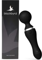 blackbyrd usb rechargeable personal massager - waterproof massage wand with 3 speeds & 6 patterns логотип