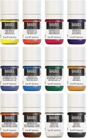 img 2 attached to 🎨 Краска акриловая Liquitex Soft Body, 0,74 жидких унций (упаковка из 12 штук), 12 ярких цветов