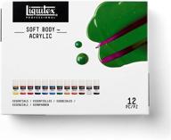 🎨 краска акриловая liquitex soft body, 0,74 жидких унций (упаковка из 12 штук), 12 ярких цветов логотип