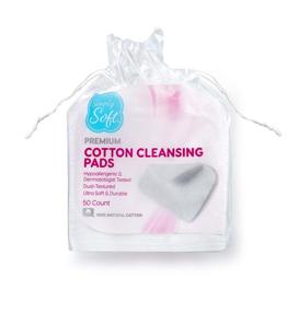 img 2 attached to Jumbo Cotton Cleansing Pads - Premium Quality, 100% Pure Cotton - Large 3.5” x 4.5” Pads (200 Count)