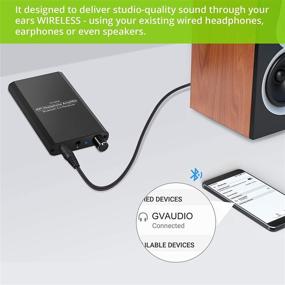 img 1 attached to 🎧 LiNKFOR Bluetooth 5.0 Receiver aptX HiFi Headphone Amplifier | 16-300Ω Earphone Amp with Gain Switch | 3.5mm Headphone Amp incl. 40-inch Audio Cable | for MP3 MP4 Laptop