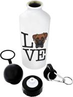 boxer gifts water bottle aluminum logo