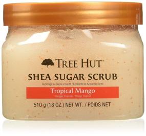 img 2 attached to 🌴 Tree Hut Tropical Mango Shea Sugar Body Scrub 18oz (532ml) - Pack of 2