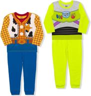 🤠 playtime adventures await with disney toy story boy's 4-piece woody and buzz lightyear pant sets logo