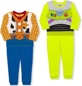 img 4 attached to 🤠 Playtime Adventures Await with Disney Toy Story Boy's 4-Piece Woody and Buzz Lightyear Pant Sets