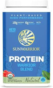img 4 attached to 🌱 Sunwarrior Warrior Blend - Organic Vegan Plant Protein Powder: BCAAs, Pea Protein, Dairy Free & More!