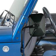 jeep wrangler door off mirrors - all wrangler models yj tj jk jl 1987-2021, gladiator - one pair door hinge mirror logo