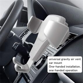 img 4 attached to 📱 T-One Car Phone Holder: Universal Cell Phone Mount for iPhone 11 Pro/X/XS/8/8 Plus/7/7 Plus/6s/6s Plus/5s, Galaxy S9/S8/S7/S6/S5, LG, Motorola, and More - White