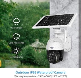 img 2 attached to 📷 Advanced Solar Battery Powered Hiseeu Home Security Camera: Outdoor Wireless, PTZ Pan Tilt 330° View, Spotlight, Rechargeable, PIR/Motion Detection, Color Night Vision, 2-Way Audio, Cloud/ SD Record