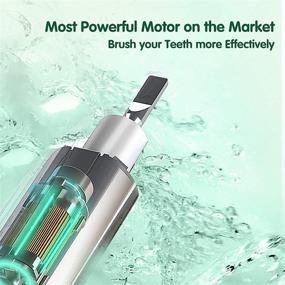 img 3 attached to ROMENIC T10X Electric Toothbrush: Powerful 48,000 VBM Motor with Pressure Sensor, Portable Travel Case - Ideal for Family, Friends, and Traveling