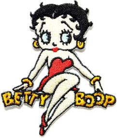 img 1 attached to 👗 Verani Betty Boop Marilyn Monroe Sexy Lady Cartoon Logo Kid Baby Jacket T Shirt Patch Sew Iron on Embroidered Symbol Badge Cloth Sign Costume by Prinya Shop Product Name SEO