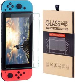 img 3 attached to CSL-TECH 6.2 inch Premium Tempered Glass Screen Protector for Nintendo Switch - 2 Pack, HD Crystal Clear, Anti-Scratch Shield for Tablet
