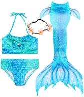 🧜 girls mermaid tails: exquisite swimming bathing suits & theme swimsuits for an unforgettable 3-12y birthday gift logo