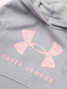 img 1 attached to Джерси с капюшоном для девочек с принтом и логотипом, бренд Under Armour