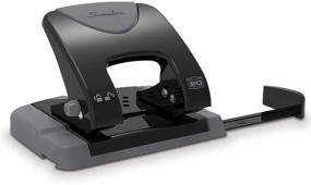 img 4 attached to 🖇️ SmartTouch Swingline 2 Hole Puncher - 20 Sheet Capacity, Low Force, Black/Gray (74135)