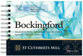 img 2 attached to 🎨 Bockingford Watercolor Spiral Pad 5x7: Premium 140 Pound White Paper - Ideal for Artistic Creations