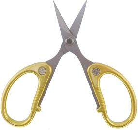 img 1 attached to 🧵 BambooMN Sewing Scissors Set: Pinking Shear, Embroidery Shear, & Fabric Shear - Premium Quality!