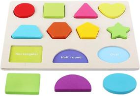 img 2 attached to 🧩 Interactive Wooden Puzzle for Toddlers: Engaging Pieces for Curious Minds