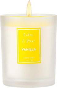img 4 attached to 🕯️ Scented Candles Vanilla Aromatherapy Candles: 6 Oz Natural Jar for Stress Relief, Spa, Meditation, Home Decor, and Gifts for Women