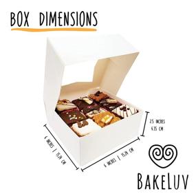 img 3 attached to 🍪 BakeLuv Bakery 6X6X2 5 Автоматическая всплывающая упаковка для печенья: Революция в оборудовании и посуде для обслуживания пищи