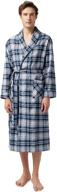 sioro flannel bathrobe sleepwear lounging men's clothing logo