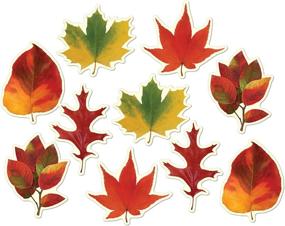 img 3 attached to 🍃 Beistle Mini Leaf Cutouts - Pack of 10, 4”-4.75” Each