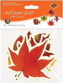 img 2 attached to 🍃 Beistle Mini Leaf Cutouts - Pack of 10, 4”-4.75” Each