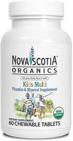 img 2 attached to 🌱 Organic, Vegan and Plant-Based Kid's Multivitamins & Minerals - Nova Scotia Organics (60 Chewable Tablets)