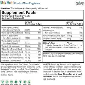 img 1 attached to 🌱 Organic, Vegan and Plant-Based Kid's Multivitamins & Minerals - Nova Scotia Organics (60 Chewable Tablets)