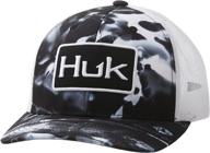 🎣 huk men's huk'd up angler anti-glare fishing hat: your ultimate sun protection gear логотип